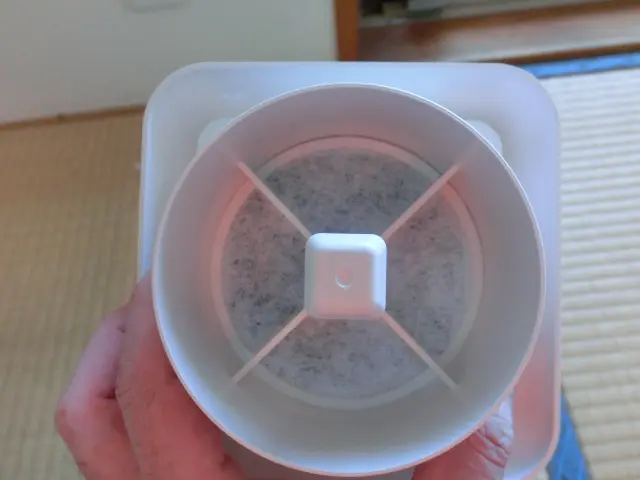通風口を裏から見た様子