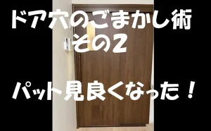 「ドア穴のごまかし術 その2【パット見良くなった!】施設での事例【都外】」のアイキャッチ画像