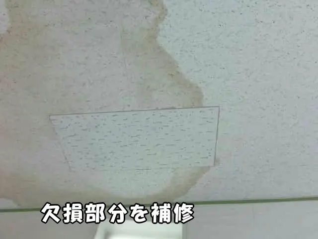 ジプトンの欠損部分を補修