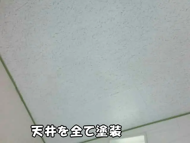 天井を全て塗装してきれいになった様子