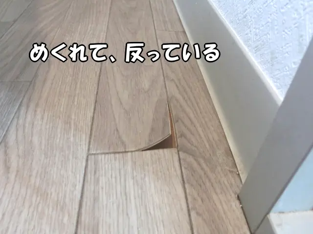 CFがめくれている状態